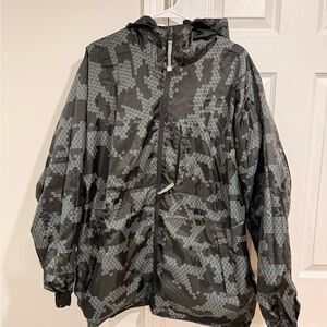 DC Black and Gray Camouflage Windbreaker